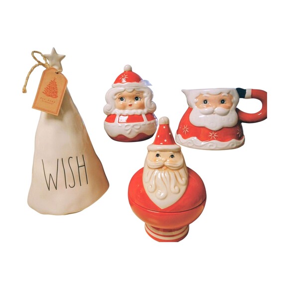 Johanna Parker Mr. & Mrs. Claus Cream Sugar RD Christmas Tree - Picture 2 of 7